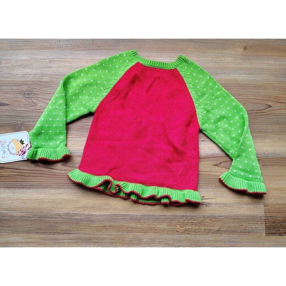 Zubels Baby Christmas Sweater 18 Months NWT Holiday Tree Knit Pullover Festive - Picture 6 of 6